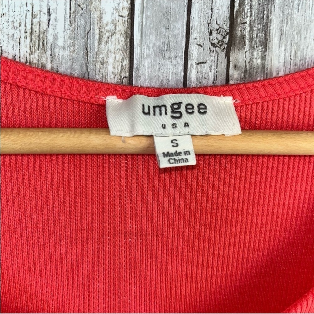Umgee Pink Ribbed Open Shoulder Dress - Picture 5 of 5